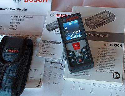 Bosch GLM 50 C Professional includes